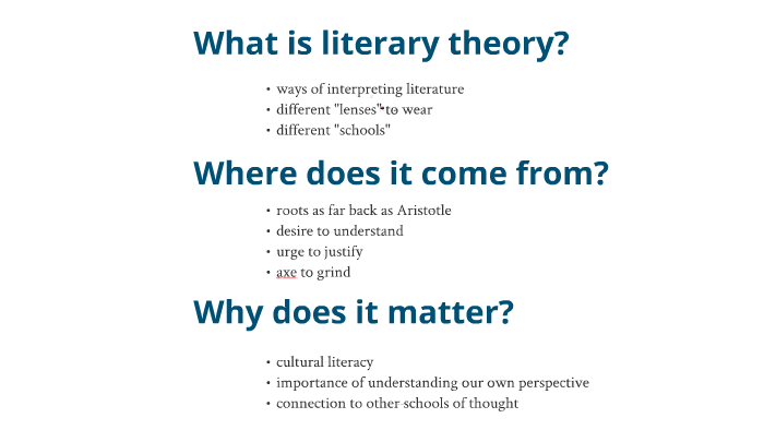 What Is Literary Theory By David Lomax On Prezi