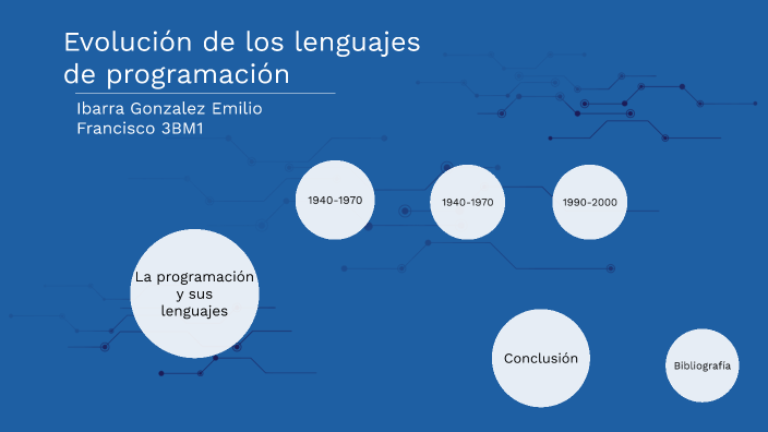 Evolución de los lenguajes de programación by ggbdbdn ngdn on Prezi