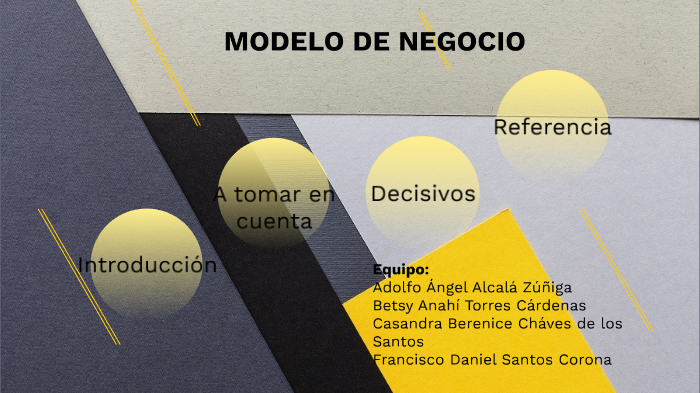 MODELO DE NEGOCIO by Francisco Daniel Santos Corona on Prezi