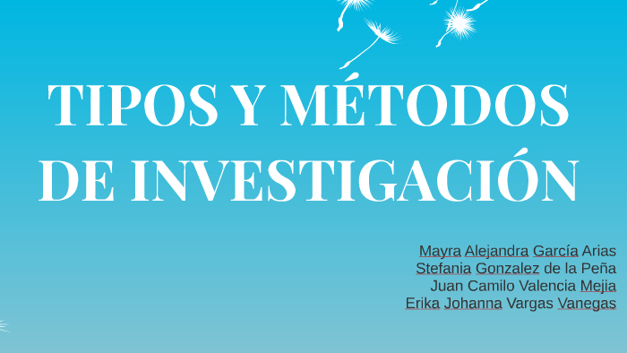 Tipos Y MÉtodos De InvestigaciÓn By Mayra García On Prezi 9225