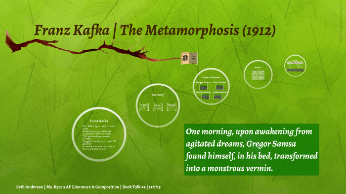 The Metamorphosis Franz Kafka by Seth Anderson