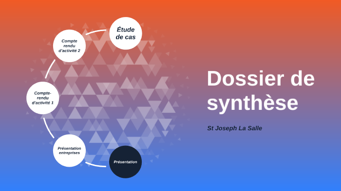 Dossier de Synthése by Guillaume Picard on Prezi