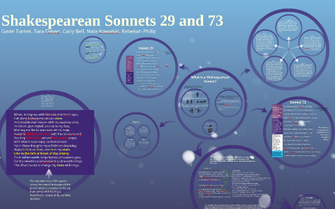 Shakespearean Sonnets 29 And 73 By Rebekah Philip