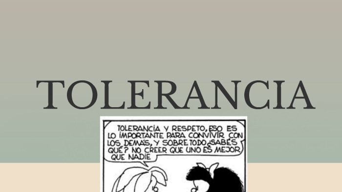 TOLERANCIA by Melissa M. Roman