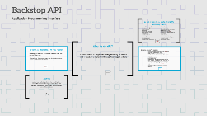 Backstop API by Jenna Stworzyjanek on Prezi