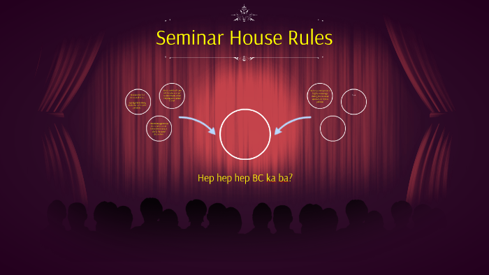 presentation house rules in seminar