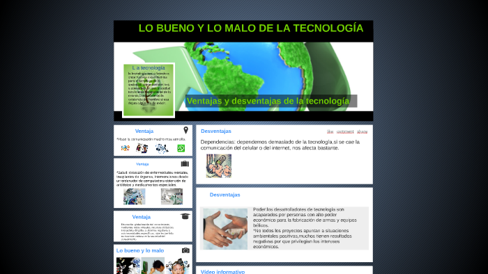 Lo Bueno y lo malo de la tecnologia by oscar ivan sanchez castro on Prezi