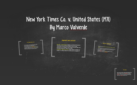 new york times co vus 1971 ruling