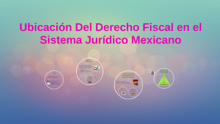 Ubicación Del Derecho Fiscal En El Sistema Jurídico Mexicano By Ana