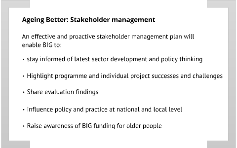Ageing Better - stakeholder mapping by Tom Guiney on Prezi