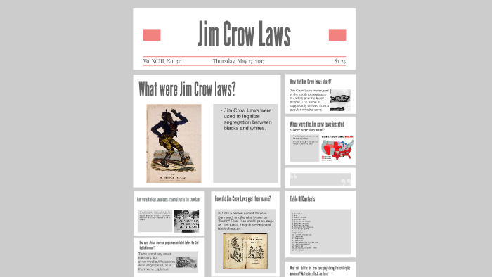 Jim Crow Laws by Anthony Herbert on Prezi