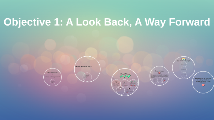 Objective One: A Look Back, A Way Forward by Amy Thomas on Prezi