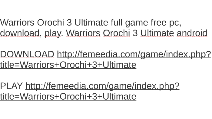 Warriors Orochi 3 Registration Code