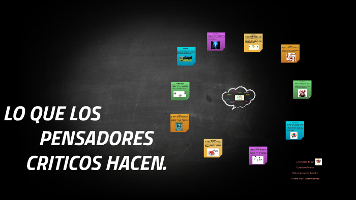 LO QUE LOS PENSADORES CRITICOS HACEN by Rita Ceferino santos on Prezi
