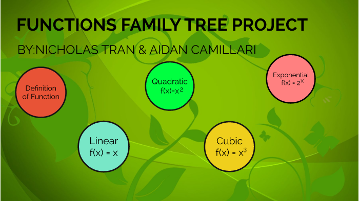 Functions Family Tree By Nicholas Tran