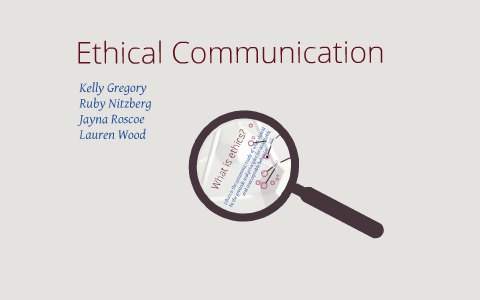 research paper on ethical communication
