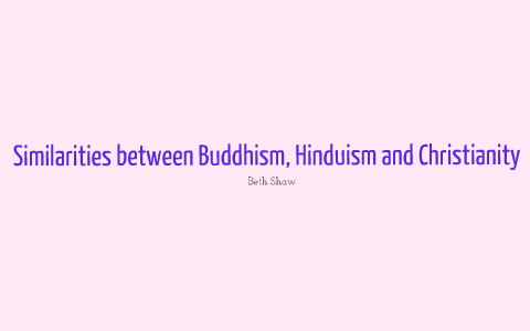 similarities between hinduism and christianity