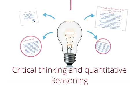 quantitative reasoning vs critical thinking