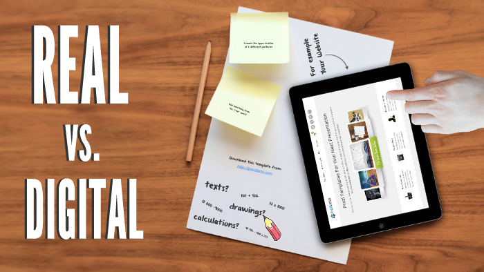 Real vs Digital - Prezi Template by Prezi Templates by Prezibase on Prezi