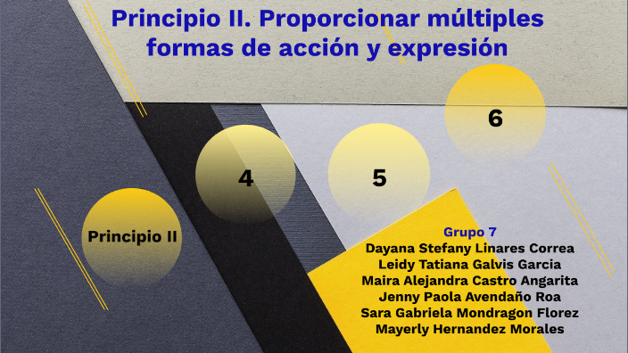 Dua Principio Ii Proporcionar Multiples Formas De Acción Y Expresión By Sara Gabriela 2040