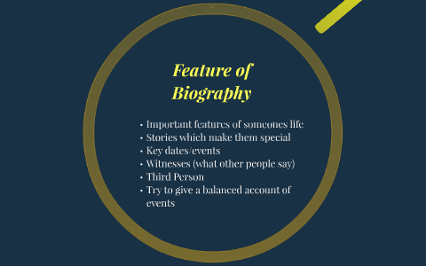 Feature of Biography by Damien Walsh on Prezi