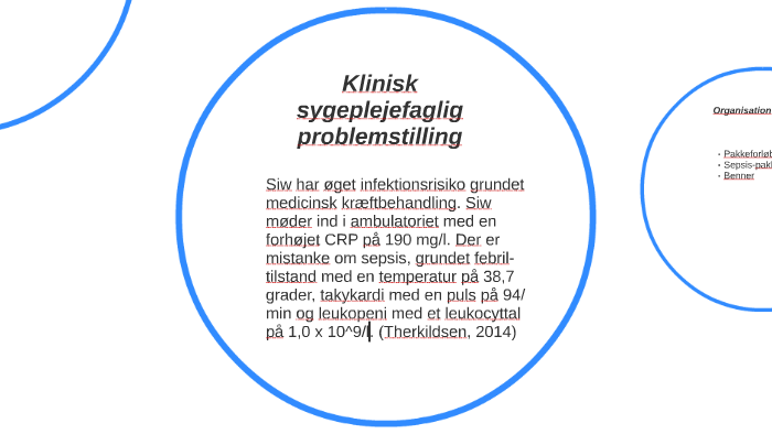 Klinisk Sygeplejefaglig Problemstilling By On Prezi