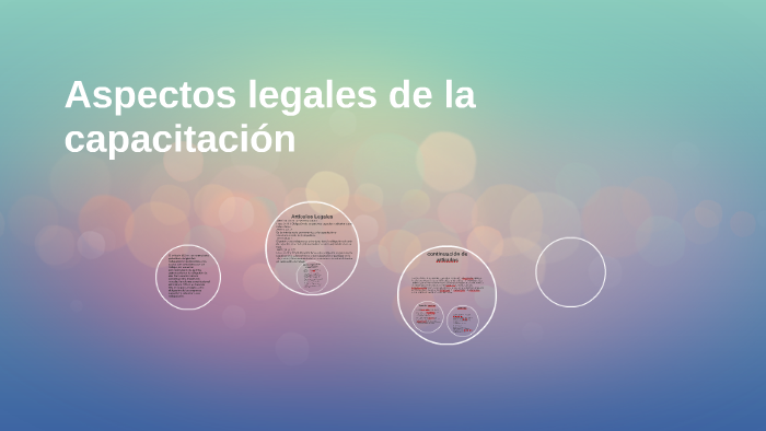 Aspectos legales de la capacitación by on Prezi