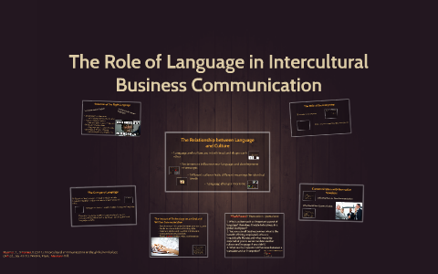 The Role of Language in Intercultural Business Communication by Whitney ...