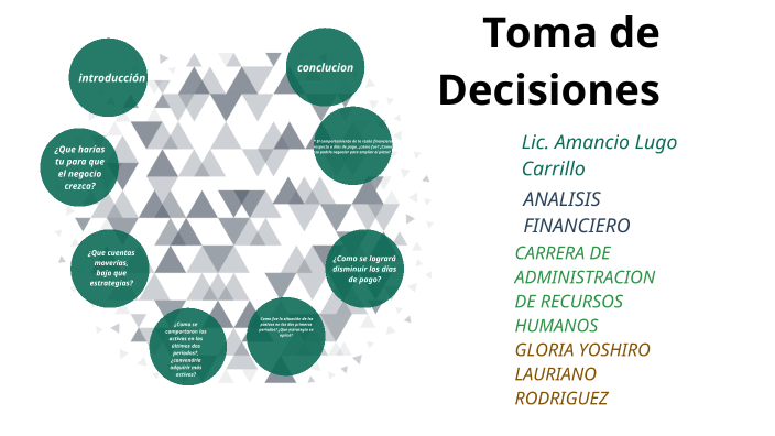 Toma de Decisiones by Gloria Yoshiro Lauriano Rodriguez on Prezi