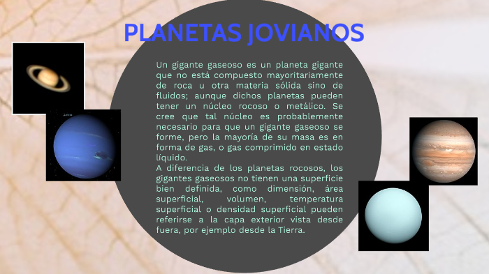 gigante gaseoso planetas jovianos