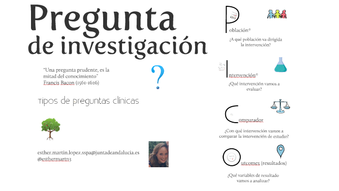 Cómo formular una pregunta de investigación by Esther Martín López on Prezi