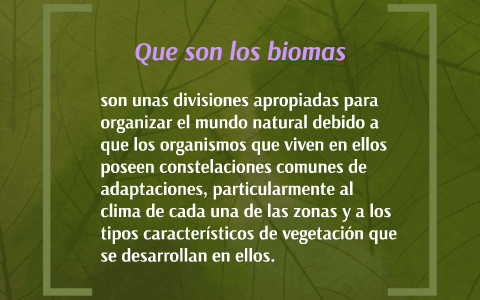 Biomas by david alejandro martinez gomez on Prezi
