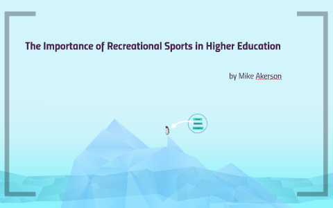 importance of recreation