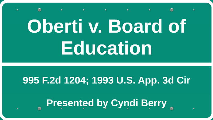 Oberti v. Board of Education by Cyndi Berry