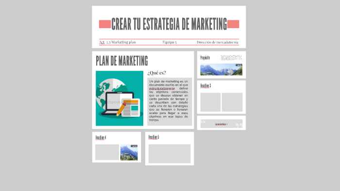 CREAR TU ESTRATEGIA DE MARKETING by Carla Orozco on Prezi