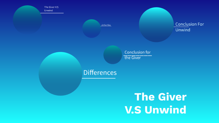 The Giver V.S Unwind by Joseph Reed on Prezi