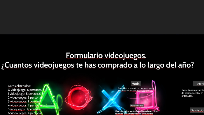 Formulario ¿Cuantos videojuegos te has comprado a lo largo d by Julian ...