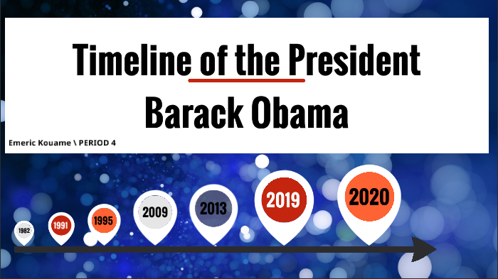 TIMELINE OF THE PRESIDENT BARACK OBAMA By Emeric Kouame On Prezi