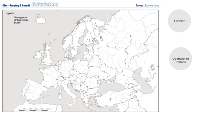 Stumme Karte Europa