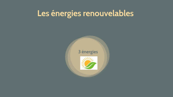 Les énergies renouvelables by Marie ZINS on Prezi