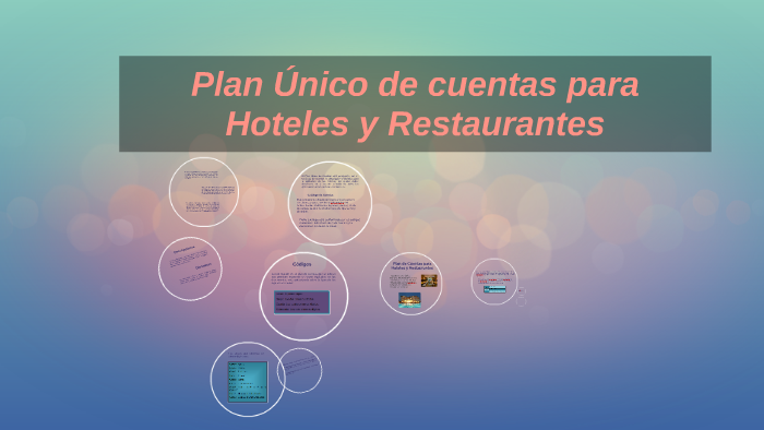 Plan De Cuentas De Un Hotel Pdf