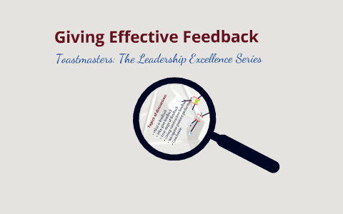 Giving Effective Feedback by Rhonda Carey on Prezi