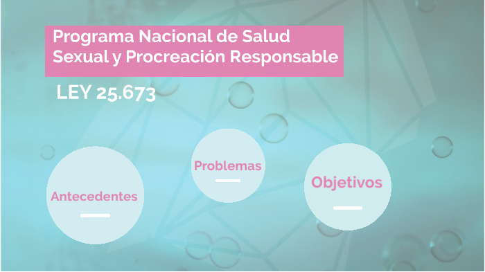 Programa Nacional De Salud Sexual Y Reproducción Responsable By Camila