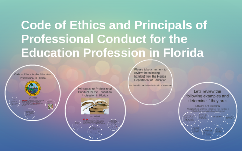 Code Of Ethics And Principals Of Professional Conduct For Th By Jennifer Bell