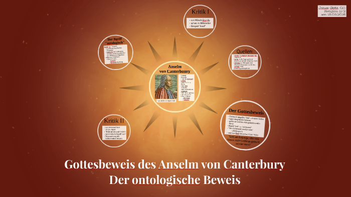 Gottesbeweis Von Anselm Von Canterbury By Jonas Götz On Prezi