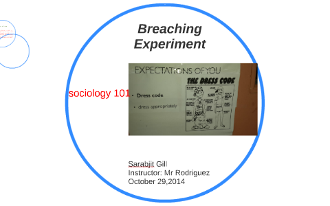 sociology breaching experiment