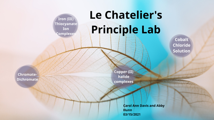 Le Chatelier's Principle Lab by CarolAnn Davis on Prezi
