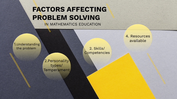 factors affecting problem solving in mathematics pdf