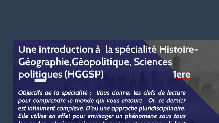 Intro HGGSP 1ere By Rachel Messina On Prezi