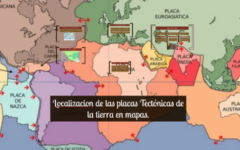 Localizacion de las placas tectónicas en mapas by victor soriano